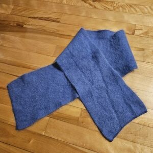 Angora Winter Scarf, Soft, Blue-Purple